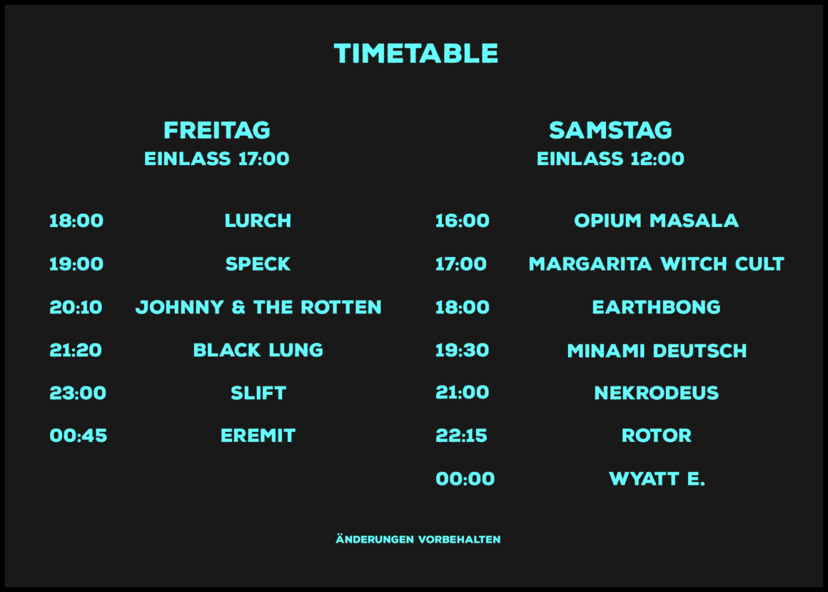 Timetable